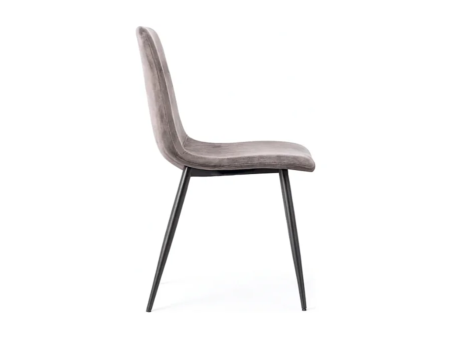 Tia, Set di 4 Sedia in similpelle (48.5cm X 49cm H. 88cm)| Duzzle