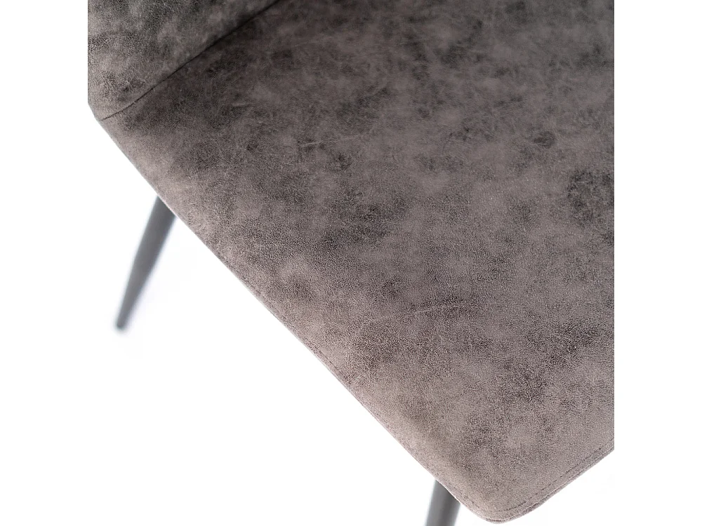 Tia, Set di 4 Sedia in similpelle (48.5cm X 49cm H. 88cm)| Duzzle