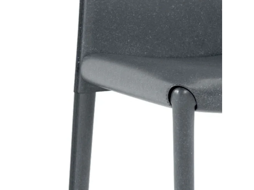 Luma, Set di 4 Sedia in similcuoio (42cm X 41cm H. 95cm)| Duzzle