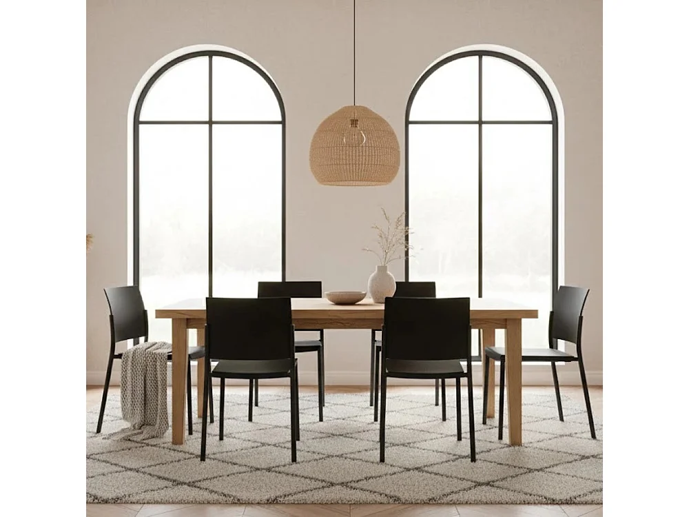 Aurora, Set di 4 Sedia in polipropilene (52.5cm X 55cm H. 81cm)| Duzzle