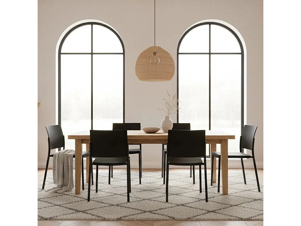 Aurora, Set di 4 Sedia in polipropilene (52.5cm X 55cm H. 81cm)| Duzzle