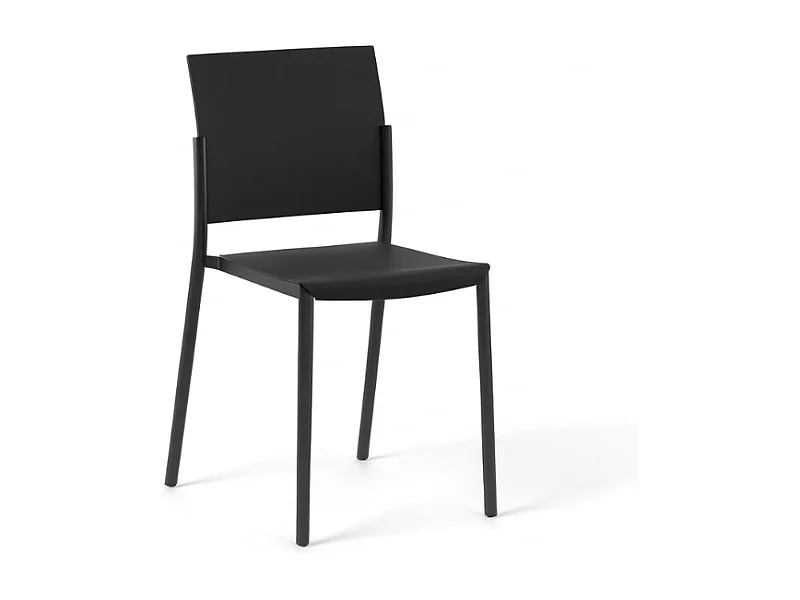 Aurora, Set di 4 Sedia in polipropilene (52.5cm X 55cm H. 81cm)| Duzzle