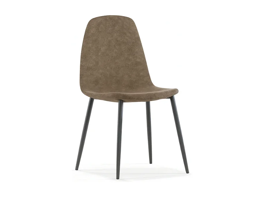 Aurelia, Set di 4 Sedia in similpelle (44cm X 50cm H. 84cm)| Duzzle