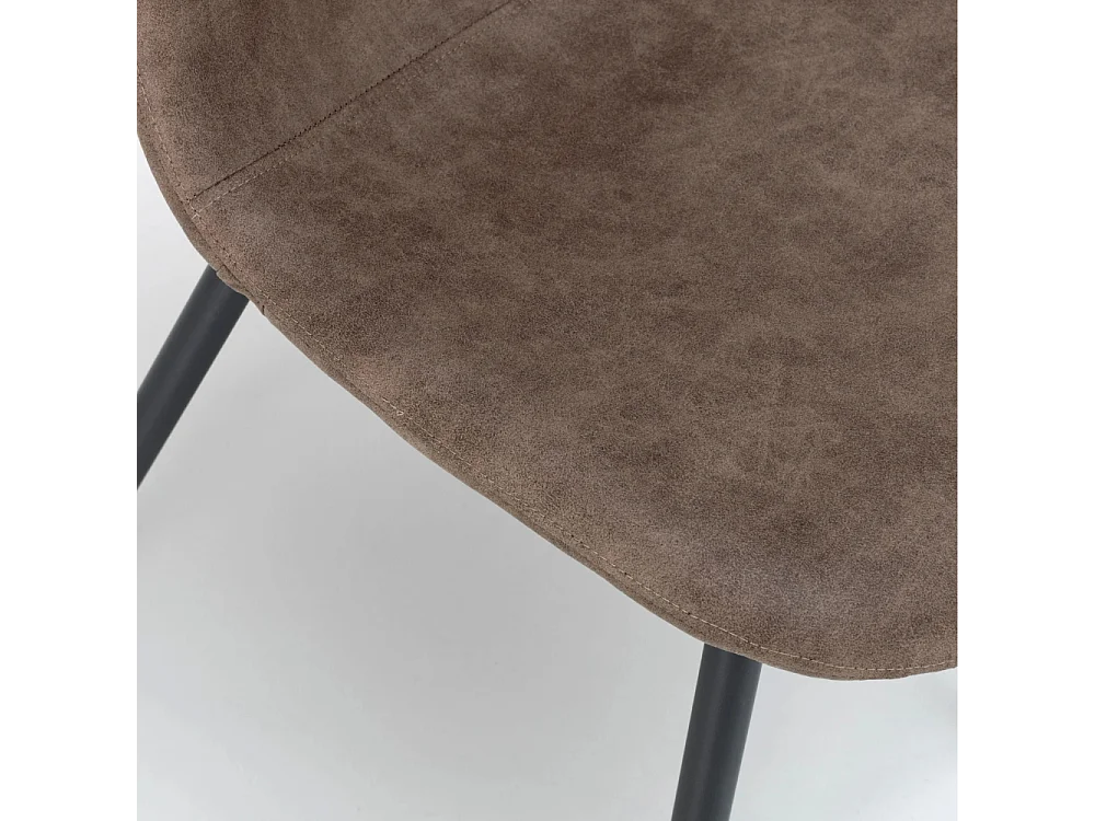 Aurelia, Set di 4 Sedia in similpelle (44cm X 50cm H. 84cm)| Duzzle