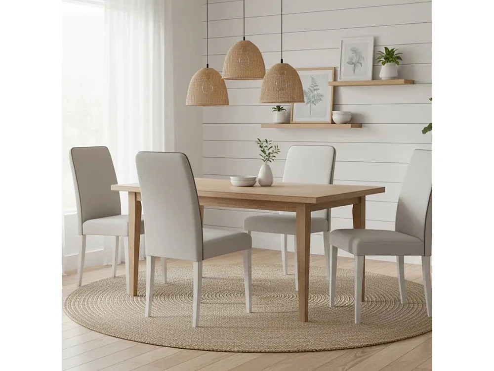 Alina, Set di 2 Sedia in similpelle (59cm X 46cm H. 99cm)| Duzzle