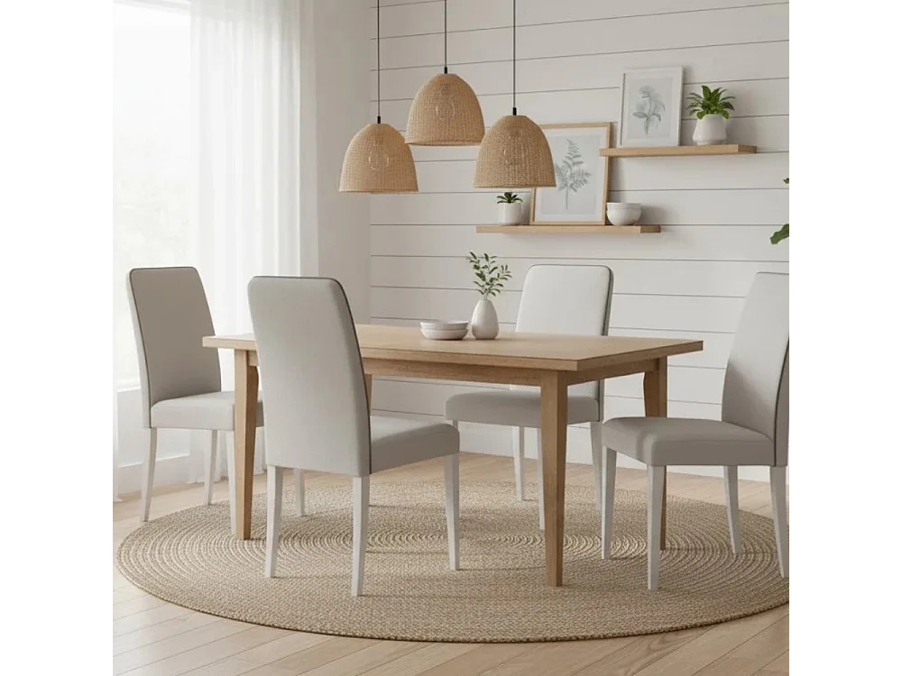 Alina, Set di 2 Sedia in similpelle (59cm X 46cm H. 99cm)