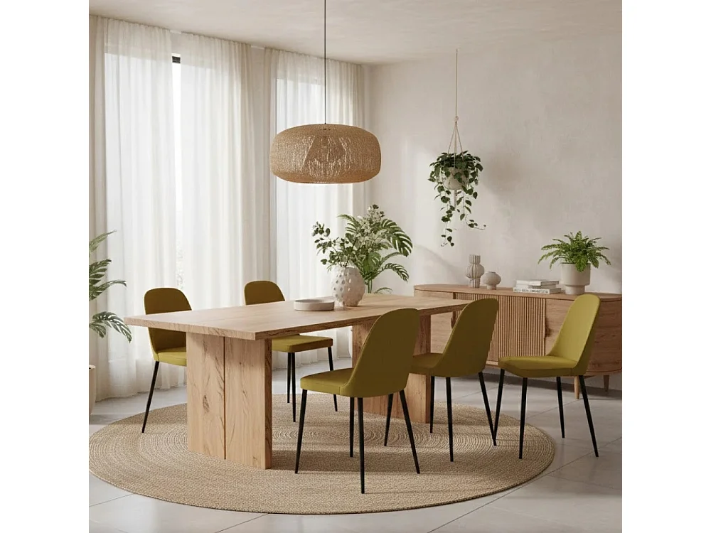 Gaelia, Set di 4 Sedia in soft-touch (52cm X 45cm H. 85cm)| Duzzle