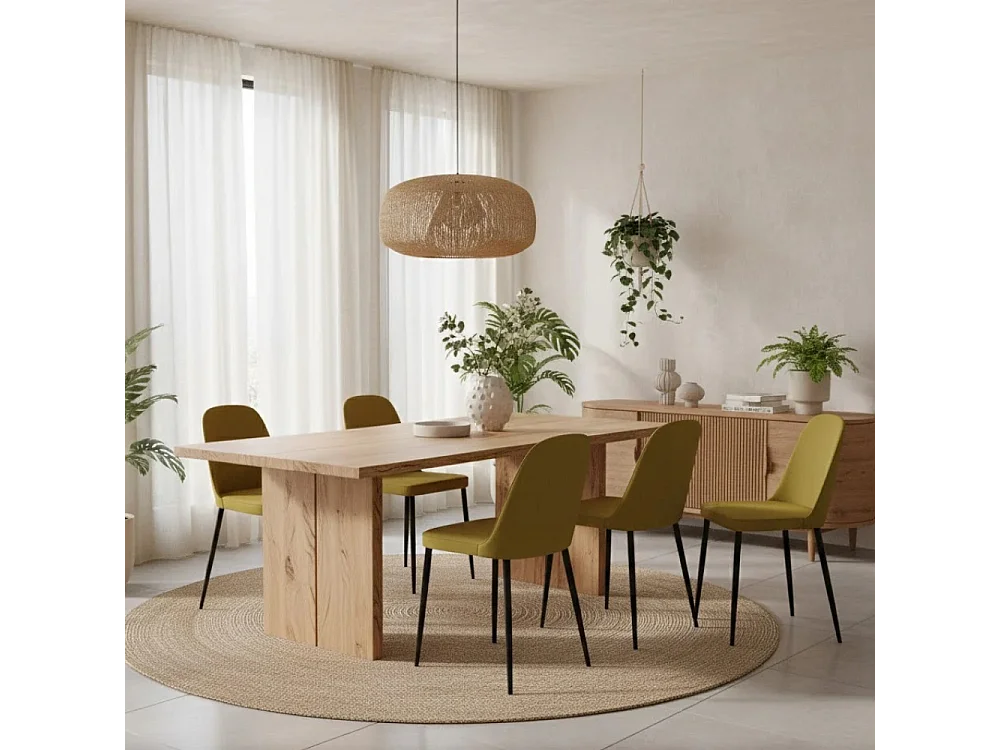 Gaelia, Set di 4 Sedia in soft-touch (52cm X 45cm H. 85cm)