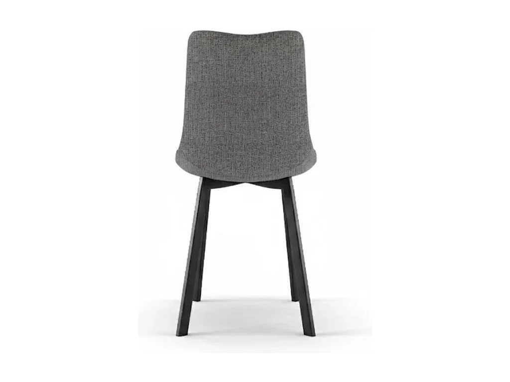 Grace, Set di 4 Sedia in tessuto easy-clean con gambe in metallo verniciato (45cm X 56cm H. 86cm)