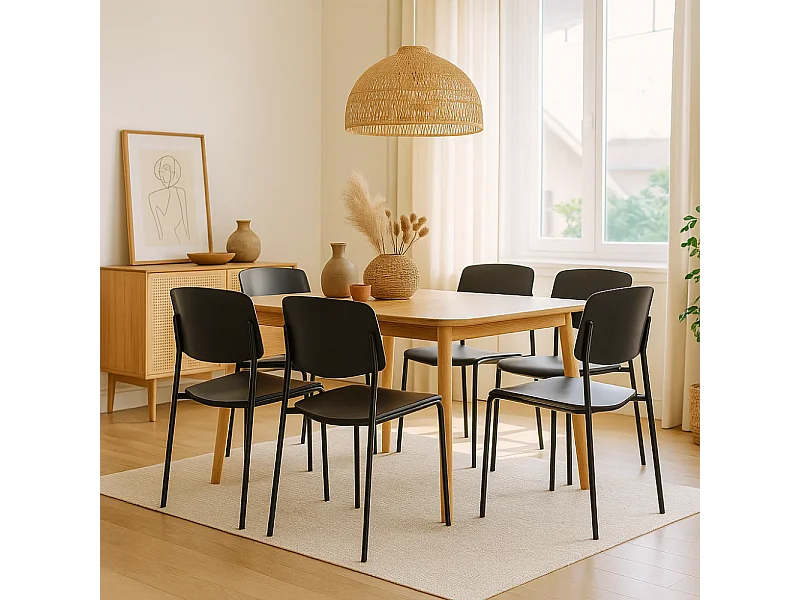 Vega, Set di 4 Sedia in polipropilene (52cm X 52cm H. 79cm)