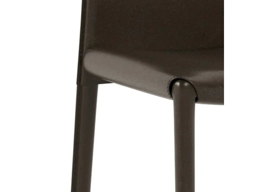 Luma, Set di 4 Sedia in similcuoio (42cm X 41cm H. 95cm)