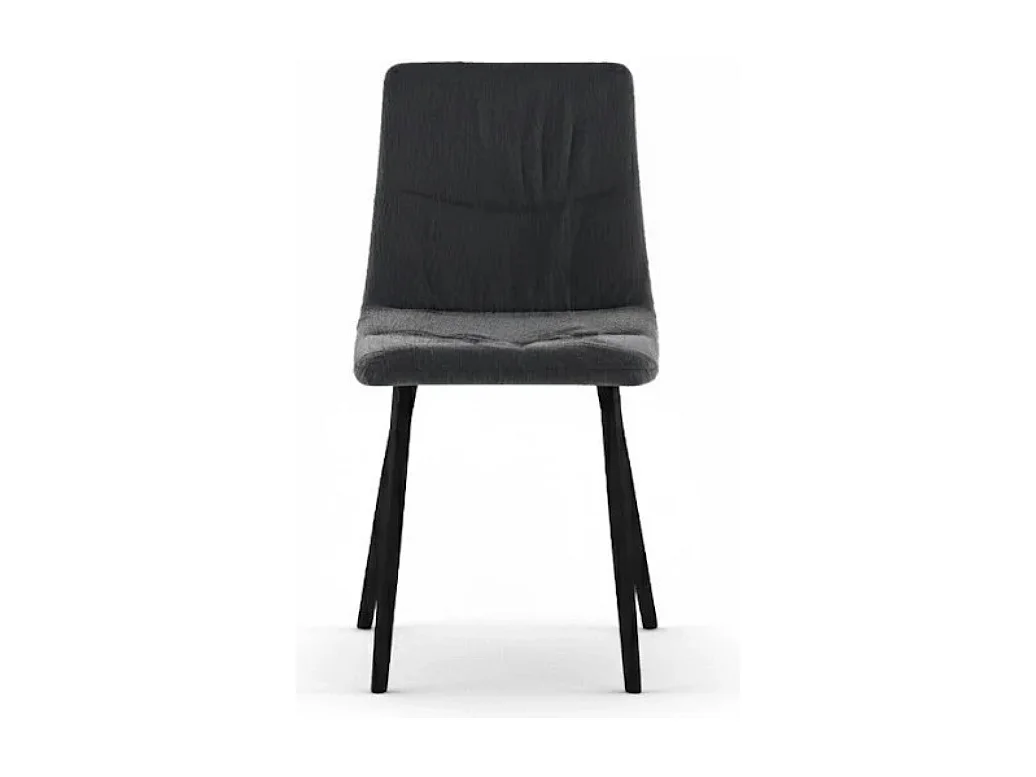 Daisy, Set di 4 Sedia in tessuto easy-clean con gambe in metallo verniciato (46cm X 55cm H. 87.5cm)| Duzzle