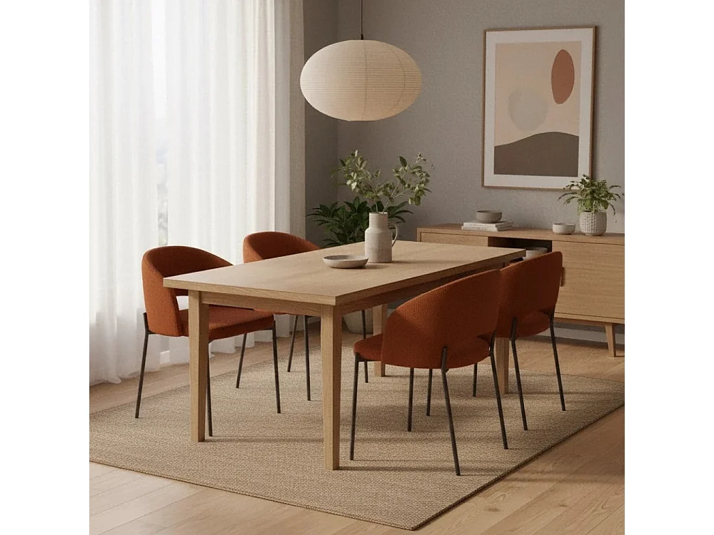 Siena, Set di 2 Sedia in Tessuto (52cm X 55.5cm H. 78.5cm)| Duzzle