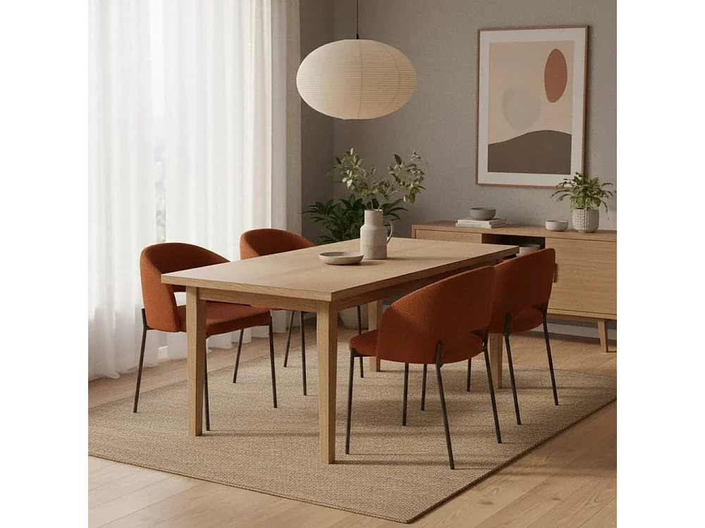 Siena, Set di 2 Sedia in Tessuto (52cm X 55.5cm H. 78.5cm)