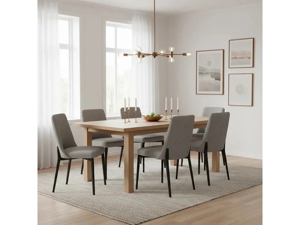 Charm, Set di 4 Sedia in tessuto (48cm X 58.5cm H. 89cm)| Duzzle