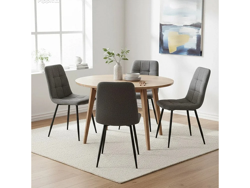 Mary, Set di 4 Sedia in tessuto  (55cm X 44cm H. 81cm)