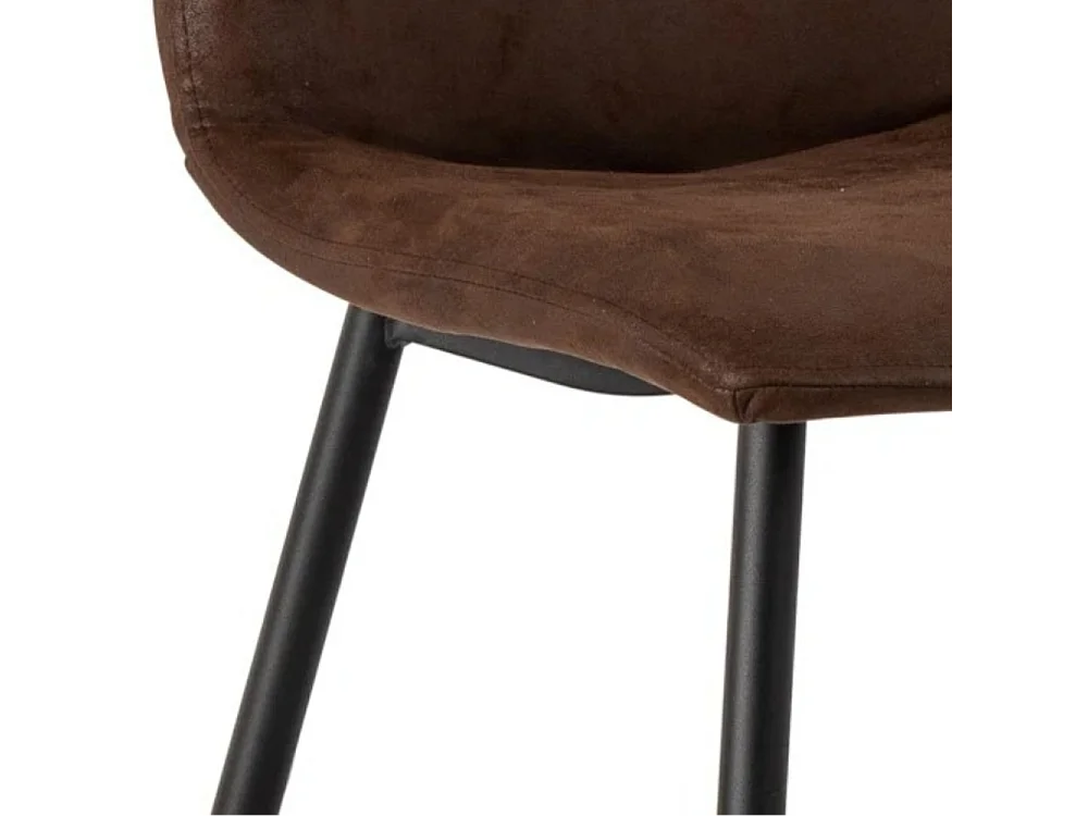 Tia, Set di 4 Sedia in similpelle (48.5cm X 49cm H. 88cm)