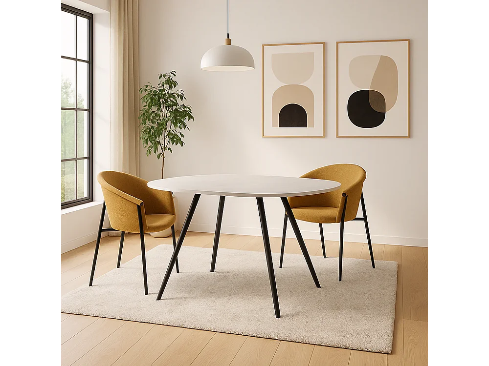 Electra, Set di 2 Sedia in tessuto (58cm X 56cm H. 79cm)