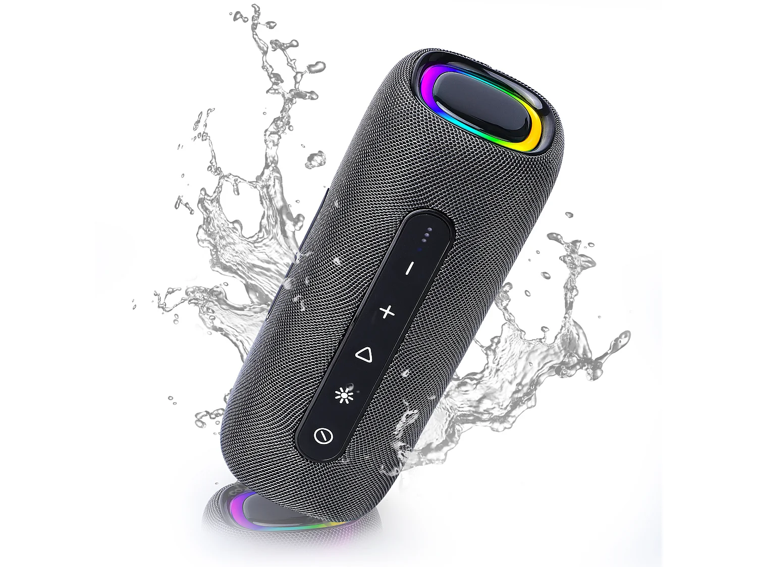 Enceinte Bluetooth Portable - sans Fil avec Bass Puissantes - Son Surround à 360 degrés - Appairage TWS - Haut Parleur Bluetooth pour l'extérieur/La Fête/Voyage