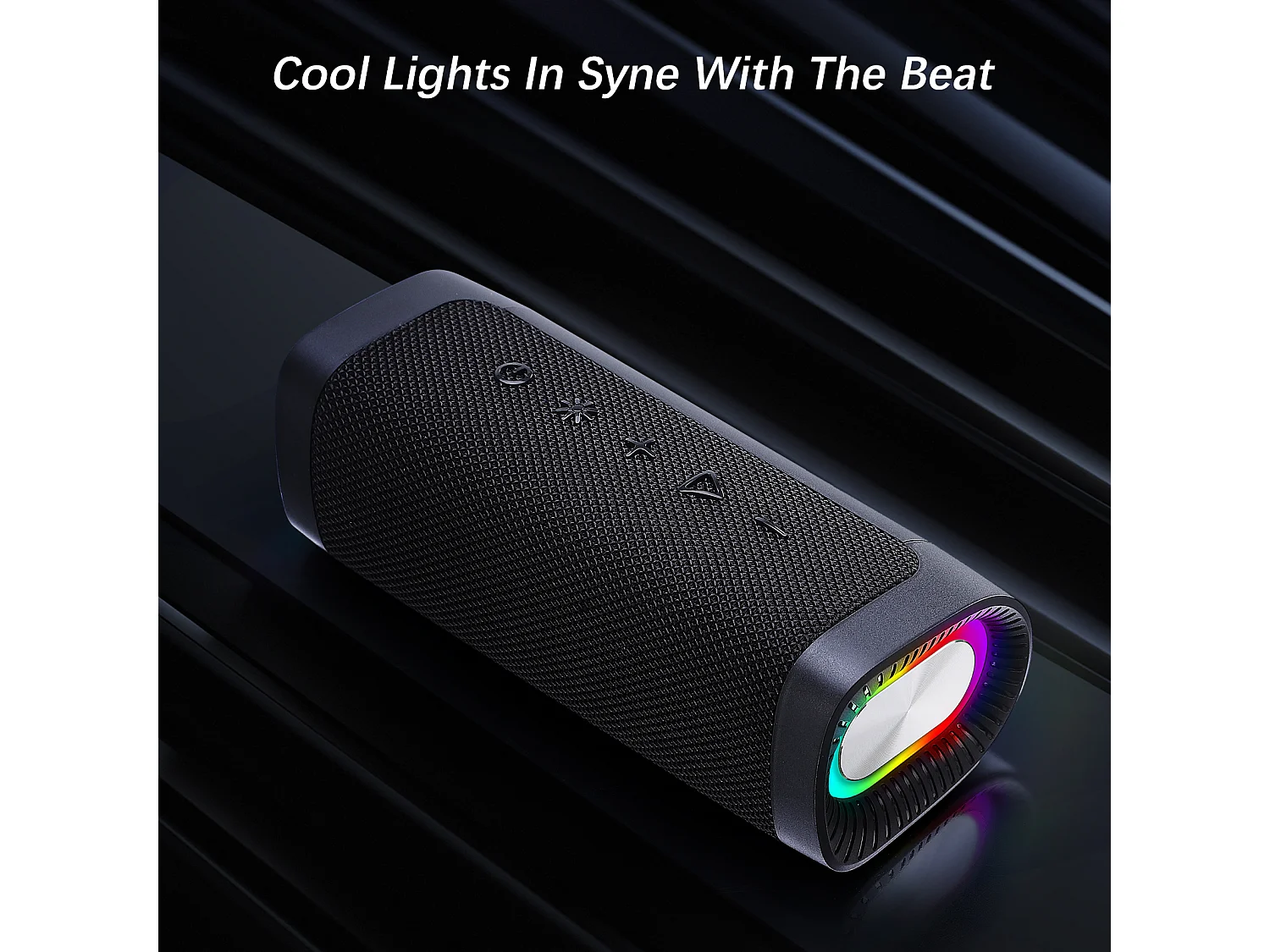 Enceinte Bluetooth Portable - Bluetooth 5.0 - Support 128Go TF Carte - Autonomie 10H avec Port AUX - pour Soirées,Randonnées,Voyage