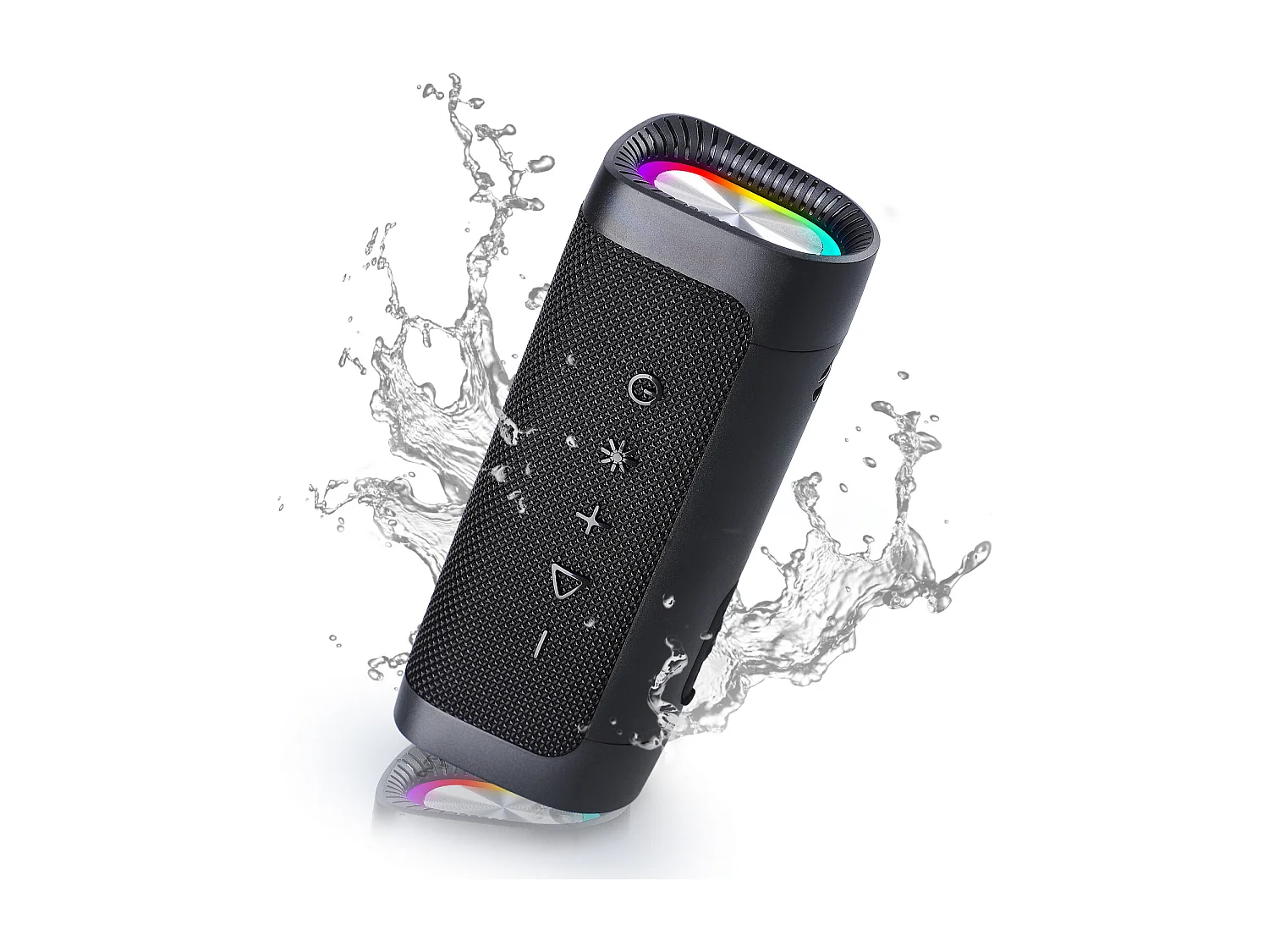 Enceinte Bluetooth Portable - Bluetooth 5.0 - Support 128Go TF Carte - Autonomie 10H avec Port AUX - pour Soirées,Randonnées,Voyage