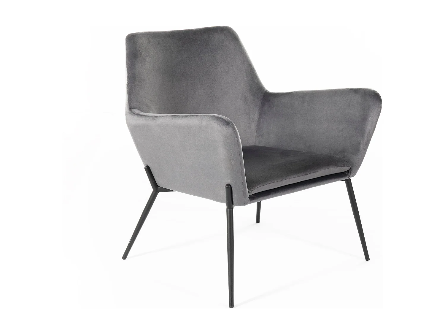 Moderne Samt-Polster­sessel für das Wohnzimmer Nova