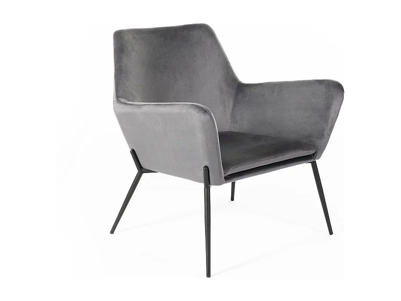 Nova,  Poltrona in velluto (L.P.H 70 x 71,5 x 79 cm)