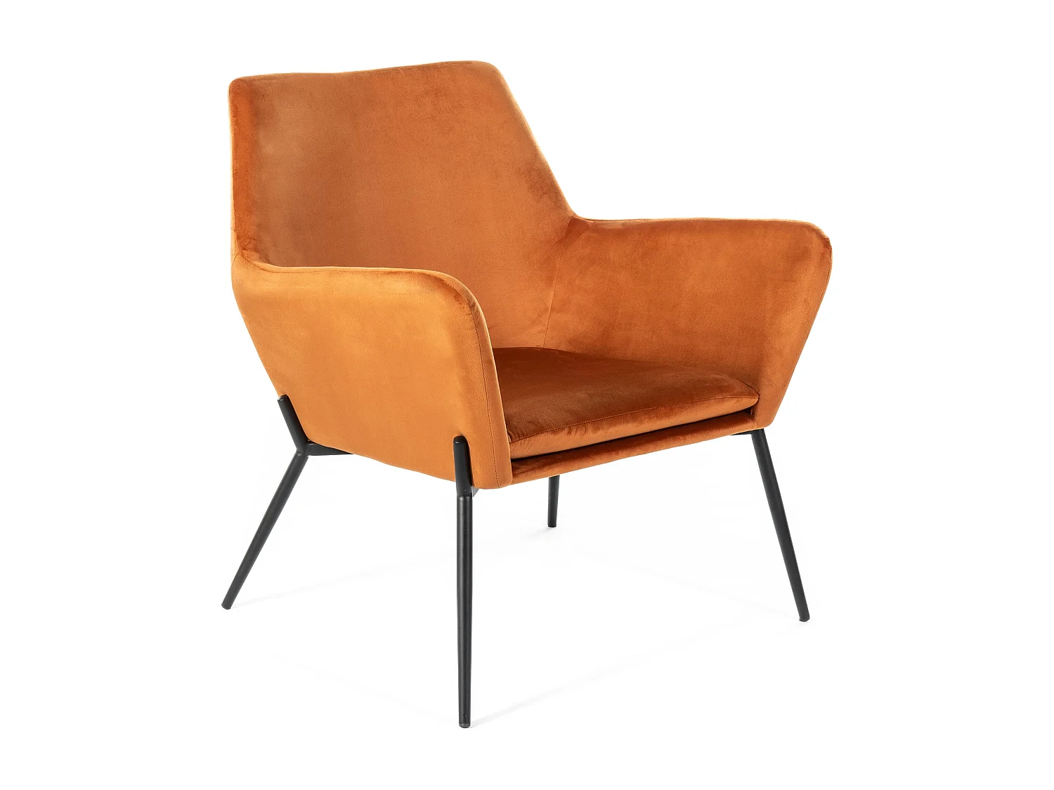 Nova,  Poltrona in velluto (L.P.H 70 x 71,5 x 79 cm)| Duzzle