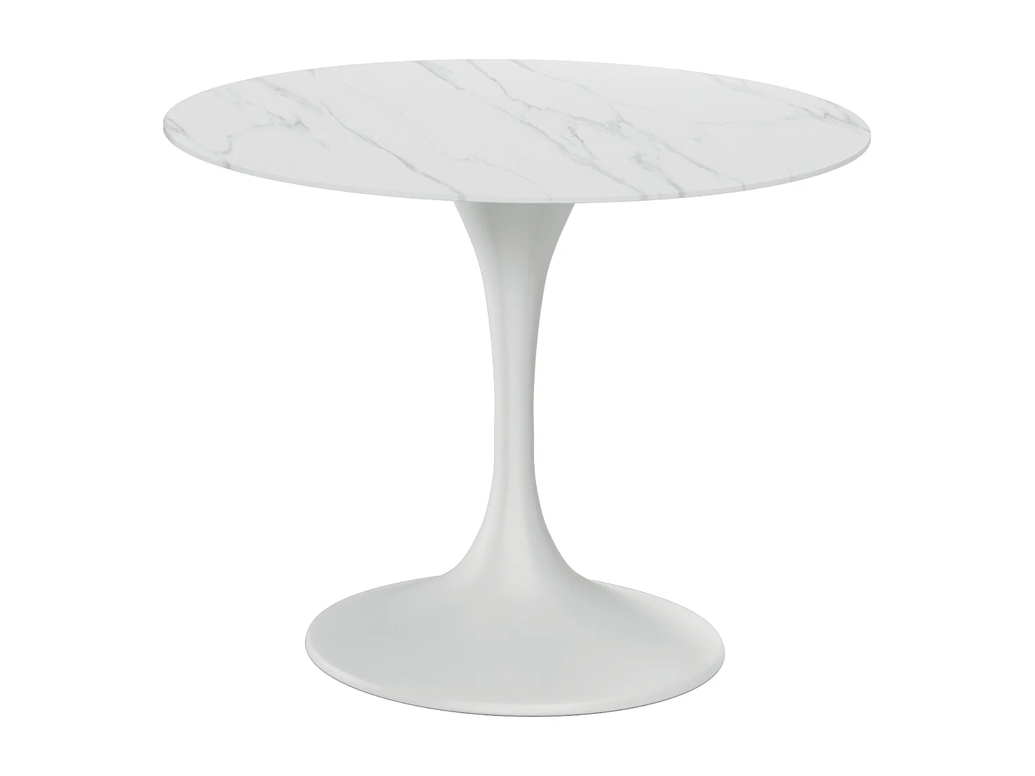 Circe,  Tavolo fisso con top in ceramica con base in metallo verniciato (120cm X 120cm H. 76cm)| Duzzle