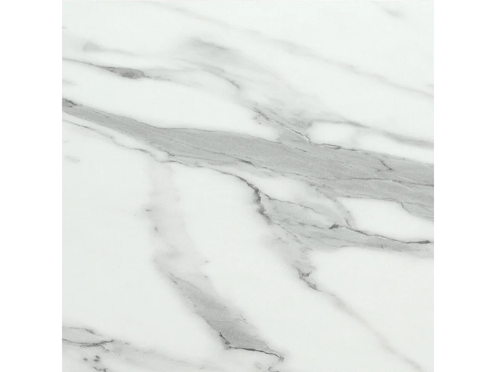 Circe, Tavolo fisso con top in ceramica Marmo bianco (120cm X 120cm H. 76cm)