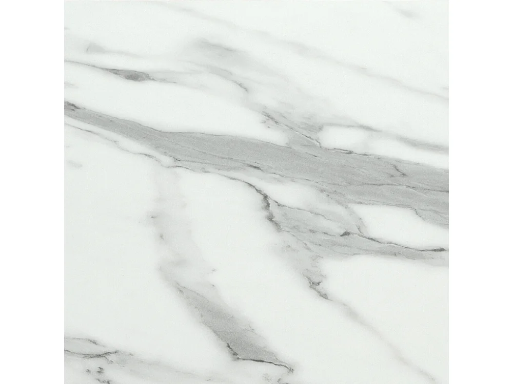 Circe, Tavolo fisso con top in ceramica Marmo bianco (120cm X 120cm H. 76cm)