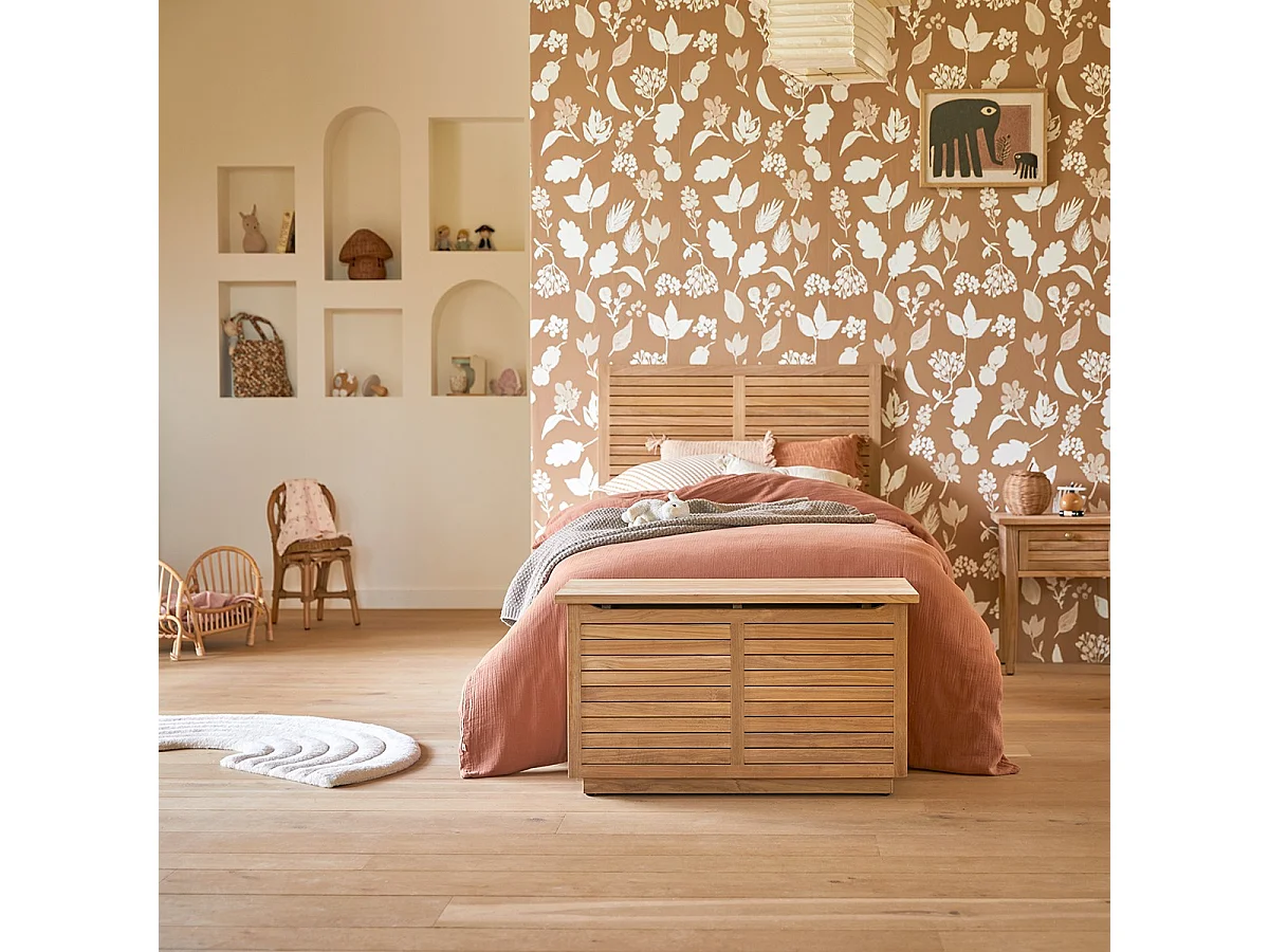 Cassapanca per bambini Suzette in teak massello