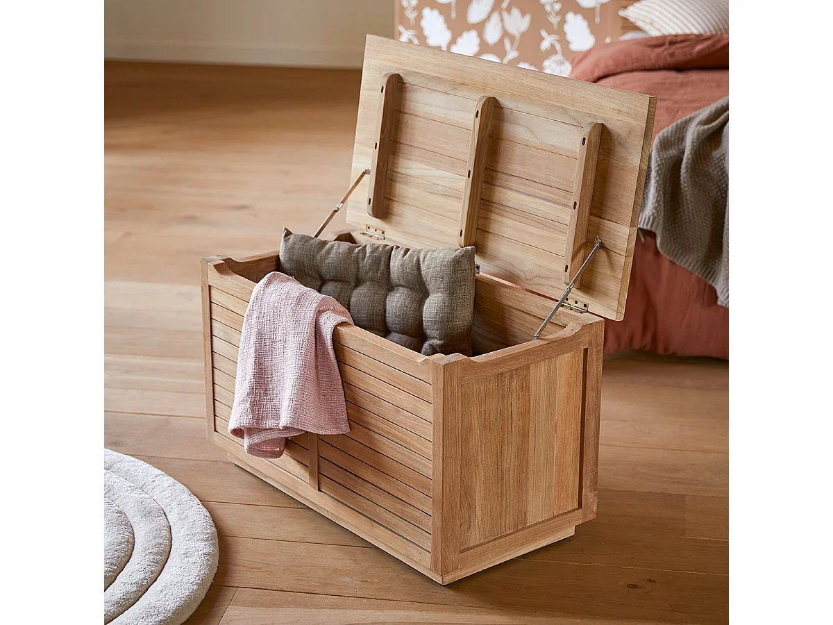 Cassapanca per bambini Suzette in teak massello