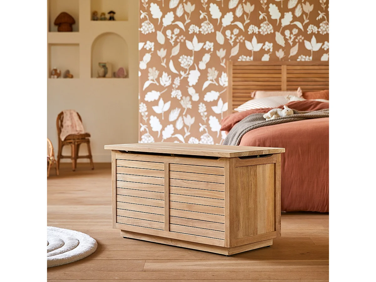 Cassapanca per bambini Suzette in teak massello