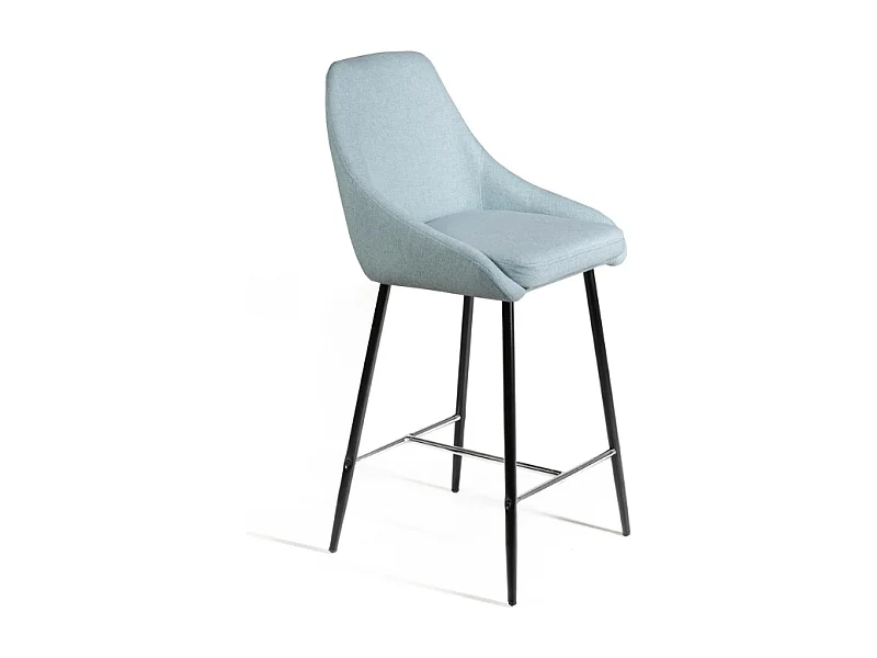 Kevin, Set di 2 Sgabello in tessuto (46cm X 49cm H. 97cm)| Duzzle