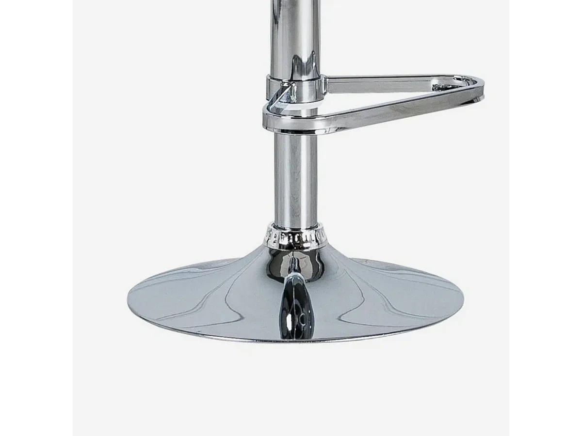 Höhenverstellbarer Barhocker aus Polypropylen und Metall für Küche und Bar Niko