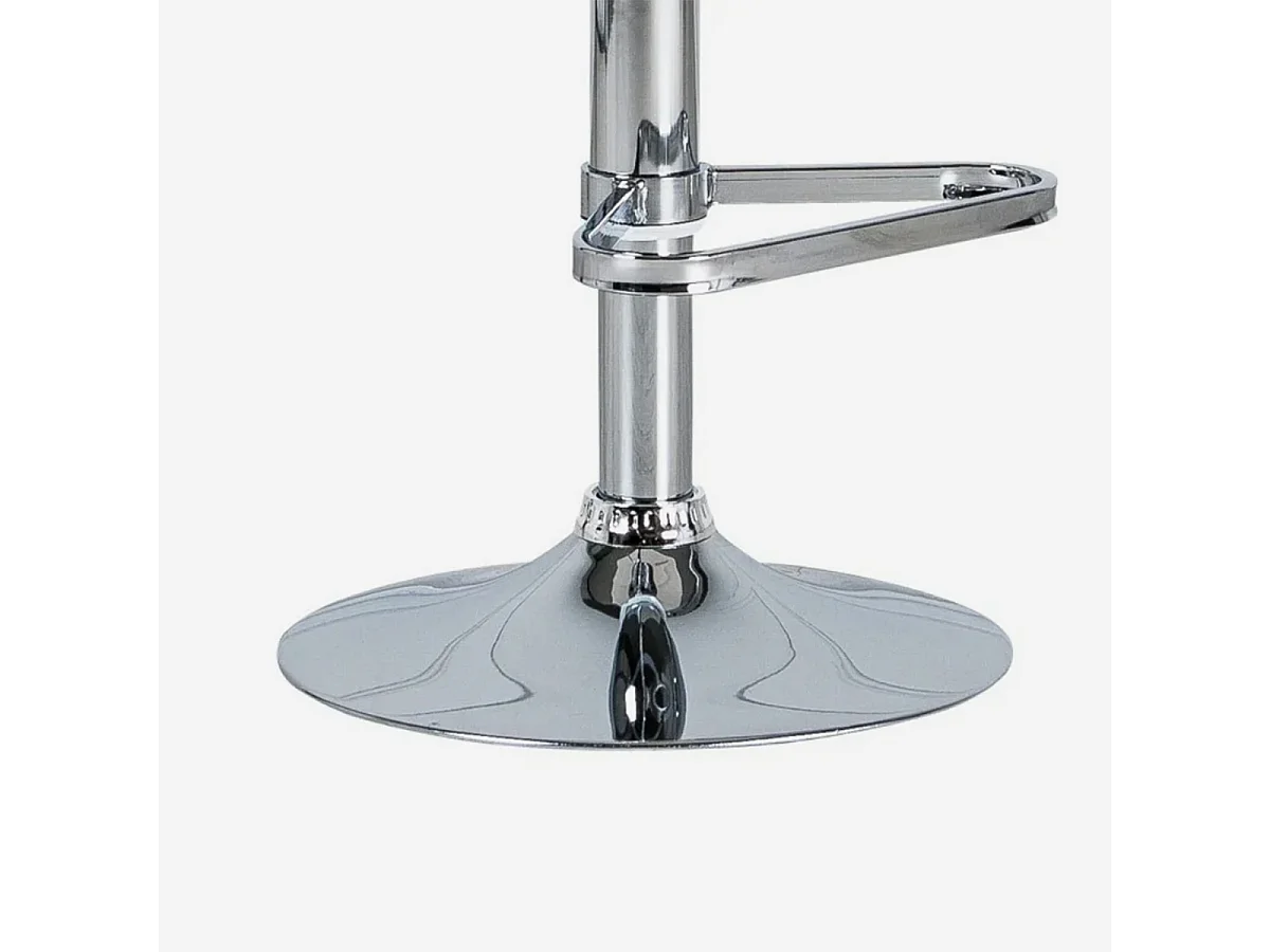 Höhenverstellbarer Barhocker aus Polypropylen und Metall für Küche und Bar Niko