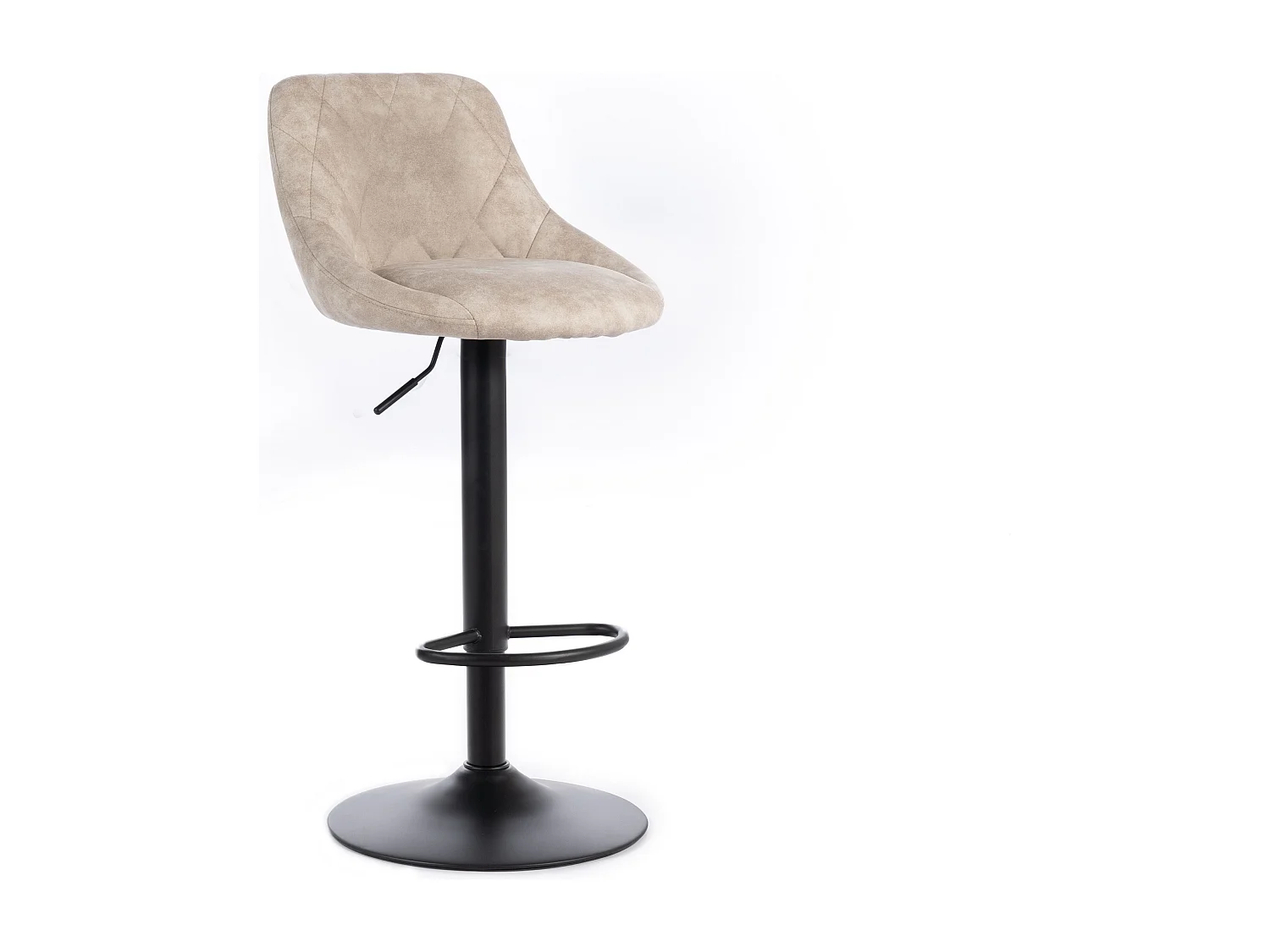 Luca, Set di 2 Sgabello in microfibra (45cm X 50cm H. 84/100cm)