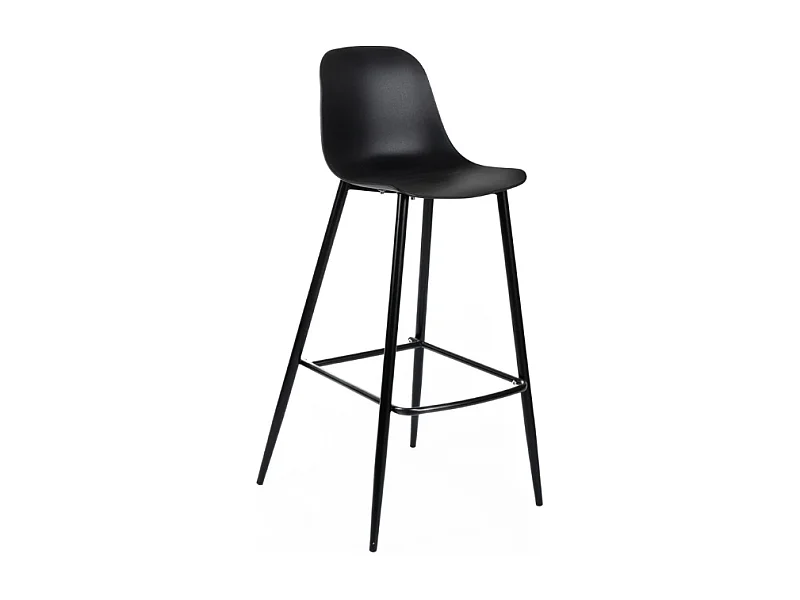 Mira Sgabello, Set di 4 Sgabello in polipropilene (47.5cm X 47cm H. 91.5cm)| Duzzle