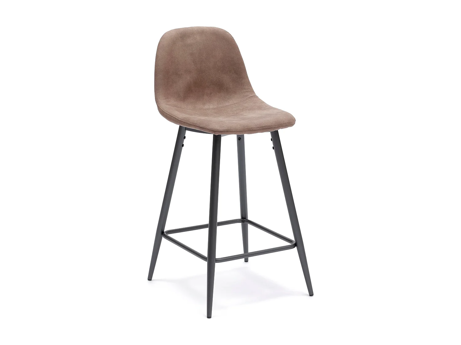 Aria,  Set di 2 sgabelli in similpelle (42cm X 52cm H. 93cm)