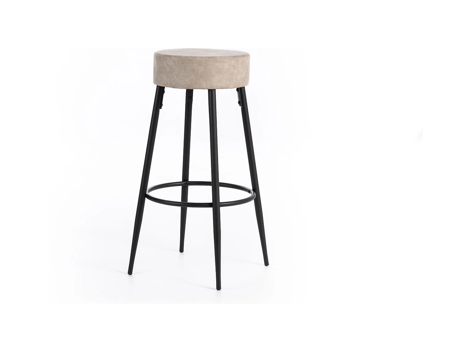 Kai, Set di 2 Sgabello in microfibra (33cm X 33cm H. 77,5cm)| Duzzle