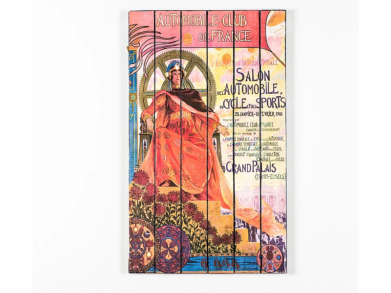 Auto,  Stampa su legno   (3cm X 60cm H. 100cm)| Duzzle