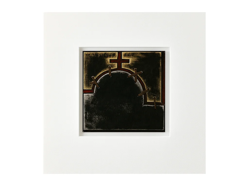 Nip,  Olio su tela   (3cm X 80cm H. 80cm)| Duzzle