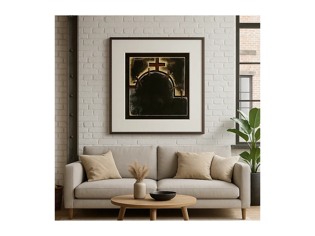 Nip,  Olio su tela   (3cm X 80cm H. 80cm)| Duzzle