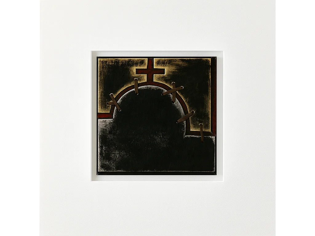 Nip,  Olio su tela   (3cm X 80cm H. 80cm)| Duzzle