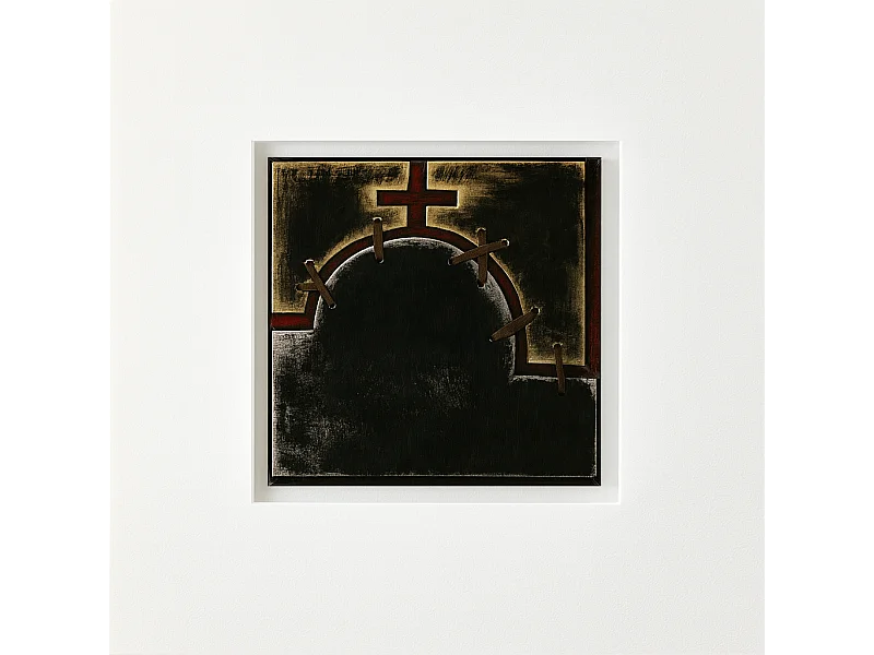 Nip,  Olio su tela   (3cm X 80cm H. 80cm)| Duzzle