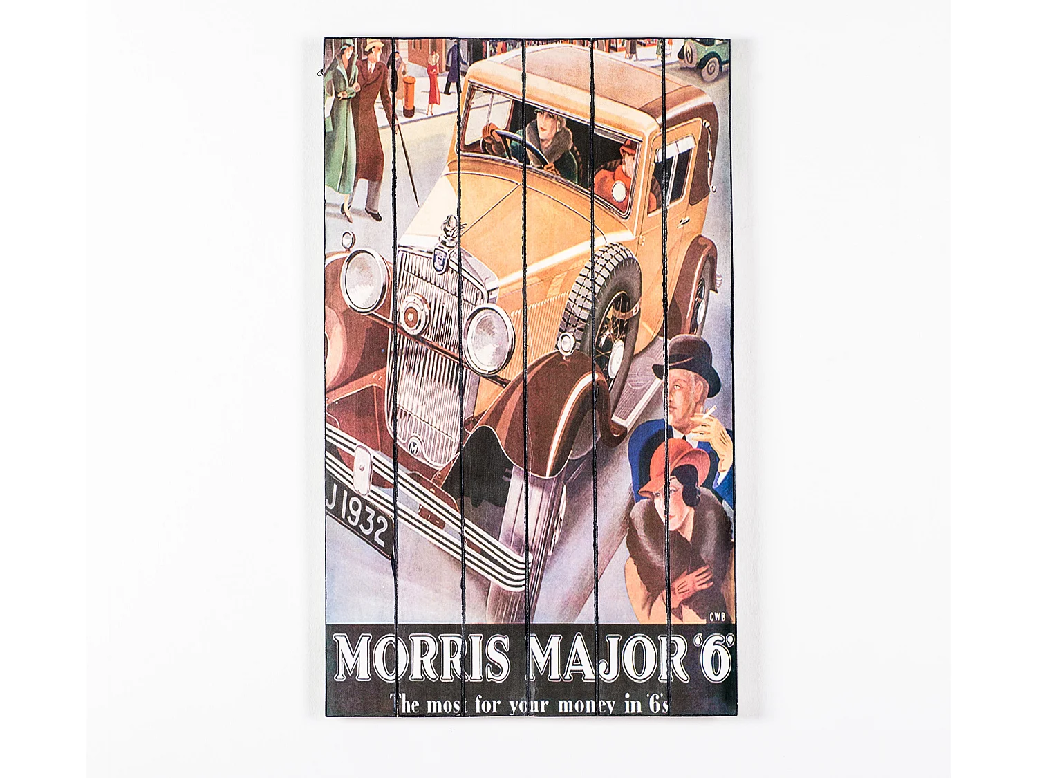 Car,  Stampa su legno   (3cm X 60cm H. 100cm)