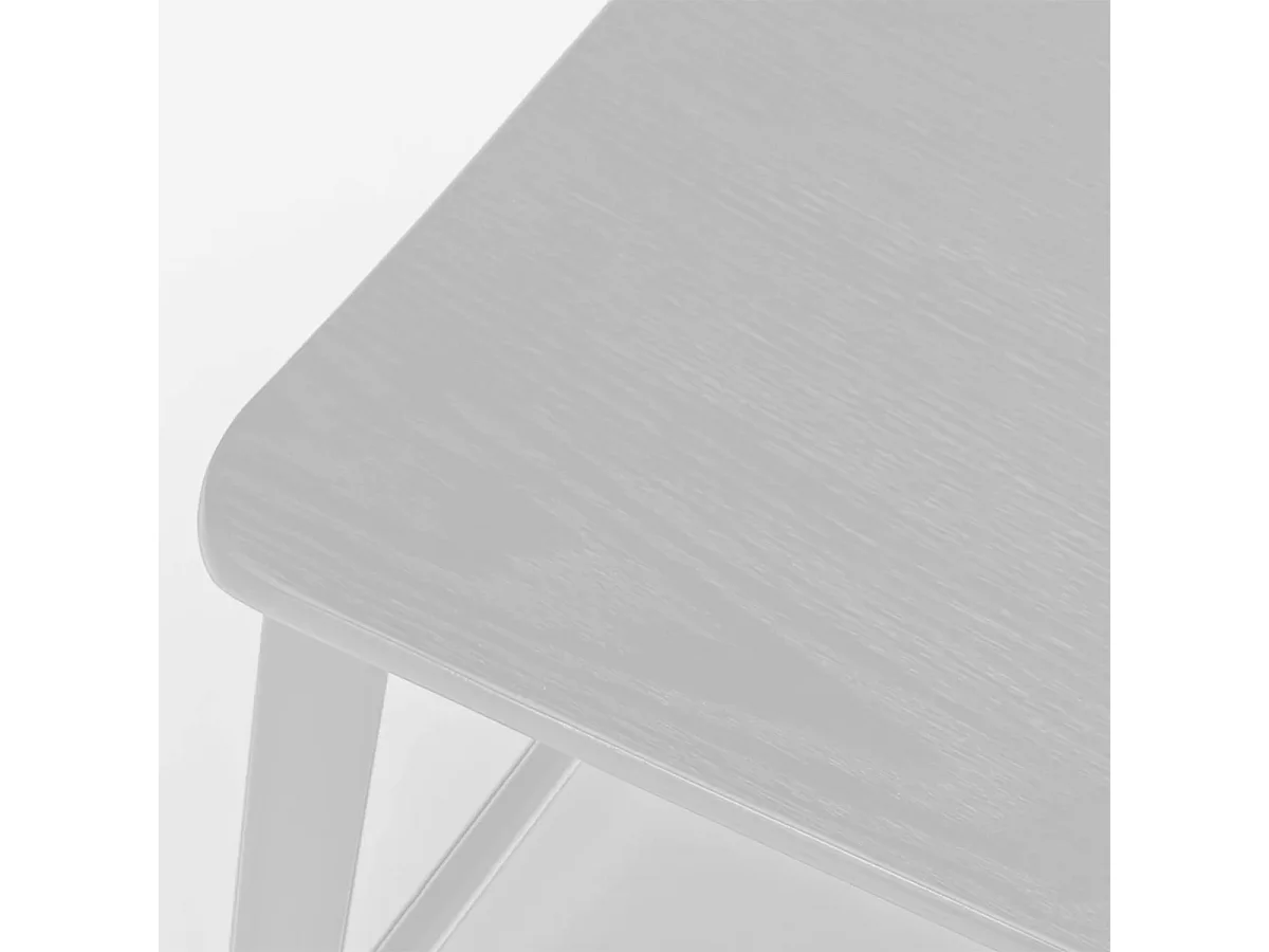 Set aus 2 hohen Barhockern aus Holz und Metall für Küche und Bar Teka