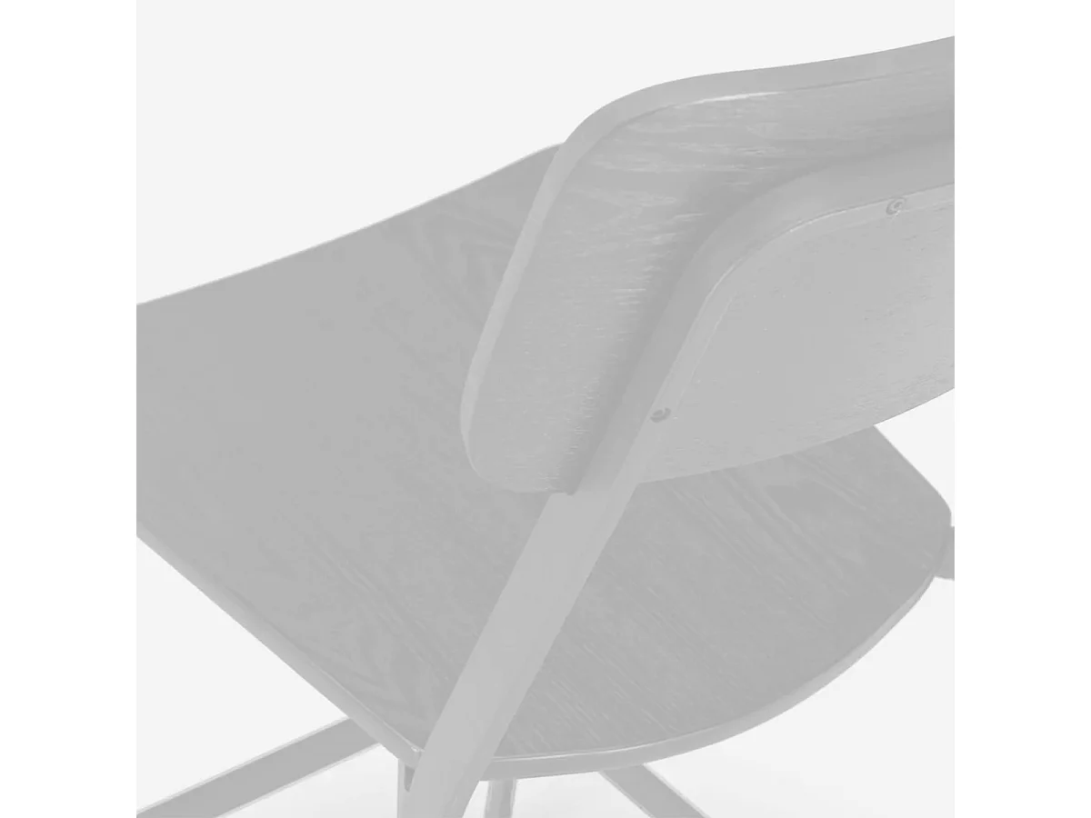 Set aus 2 hohen Barhockern aus Holz und Metall für Küche und Bar Teka