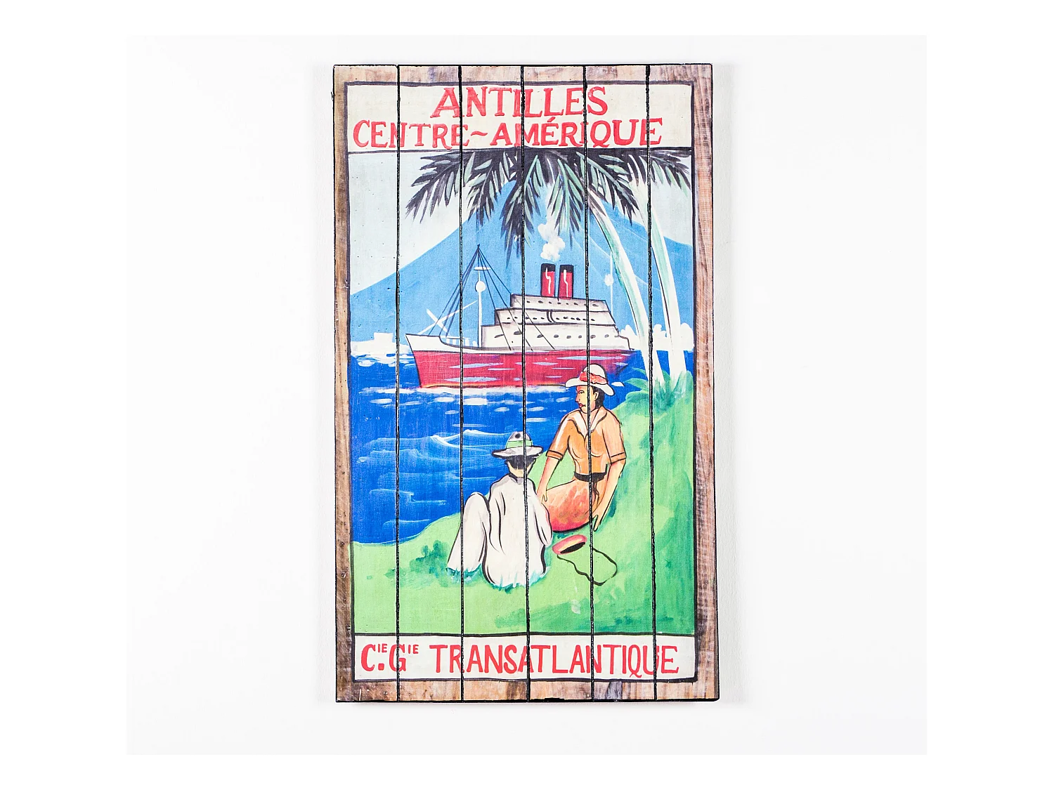 Ship,  Stampa su legno   (3cm X 60cm H. 100cm)| Duzzle